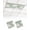 Sage, White, Green, variant on 2 Pack Fluorescent Light Cover for Ceiling Lights, Summer Palm Trees Magnetic Classroom Light Filters 4x2 Feet, Tropical Turquoise Shabby Abstract Art Beach Decorative Ceiling Shade Panel for Office