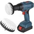thumbnail image 1 of Paquete de 2 cepillos de limpieza para taladro, 5 pulgadas, ideal para coche, alfombra, piso, ba?o, inodoro, cocina, mármol, superficie de cerámica, 1 of 2