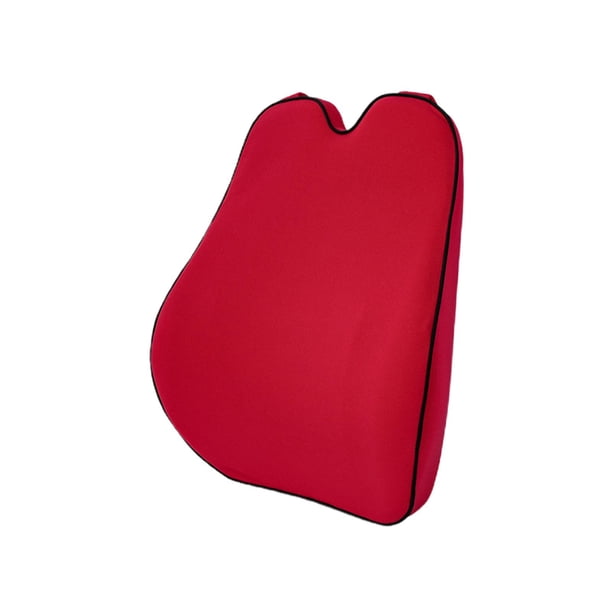 Cojín de apoyo , cojín de apoyo para la espalda del automóvil, uso múltiple con cojín de silla con correa ajustable para silla de computadora de , Rojo Yinane Cojín de respaldo para automóvil