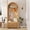Natural Oak, variant on Hall Tree with Bench and Shoe Storage, Entryway Storage Bench with Coat Rack, 70" Tall Mudroom Rack with 4 Double Hooks and and 2 Fluted Doors, hall tree with storage for Hallway, Black