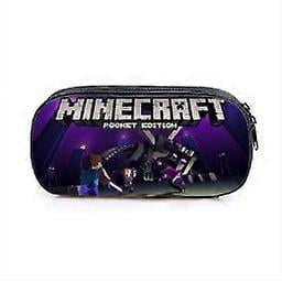 Minecraft Pencil Case Vertical square stationery case Polyester gaming peripheral pencil case fgy175