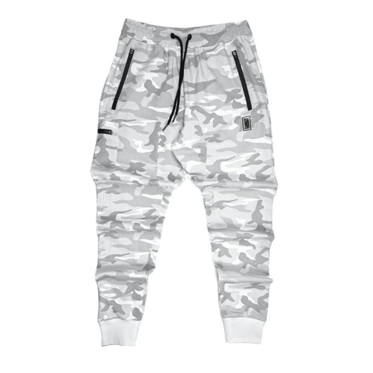 White camo joggers mens sale