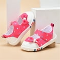 thumbnail image 2 of Generic Children Toddler Boys Girls Sneakers Cute Polka Dot Print Bow Breathable Net Design Walking Flat Bottom Breathable Sandals （6-9 Months Red）, 2 of 6
