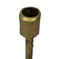 thumbnail image 6 of Zeckos Set of 3 Aged Bronze Cast Iron Taper Candle Holders MCM, Gothic Industrial Decor, 6 of 6
