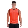 thumbnail image 2 of Manyakai Men's Breathable Mesh Bodybuilding Tank Top Round Neck Sleeveless Sport Top Stretchy Orange L, 2 of 7