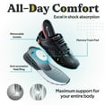 FitVille Wide Mens Walking Shoes Athletic Sneakers for Heel Pain Relief