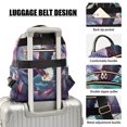 thumbnail image 4 of JIALIOU Mini Backpack Purse for Women Quilted Casual Daypack Small Travel Shoulder Bag, Eagle Mountains Tree Circle, 4 of 7