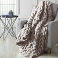 thumbnail image 2 of Modern Threads Braided Microfiber Throw, 50" x 60", Tan, 2 of 4