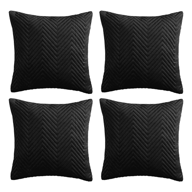 4fundas Para Cojines Sala Decorativos 45*45cm Xtellar negro