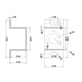 thumbnail image 4 of Motor Encoder Mounting Bracket Motor Mounting Bracket 38mm Outer Diameter Iron Galvanized U Type Holder Accessories, 4 of 7