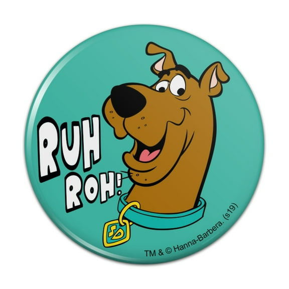 Scooby-Doo Ruh Roh Kitchen Refrigerator Locker Button Magnet