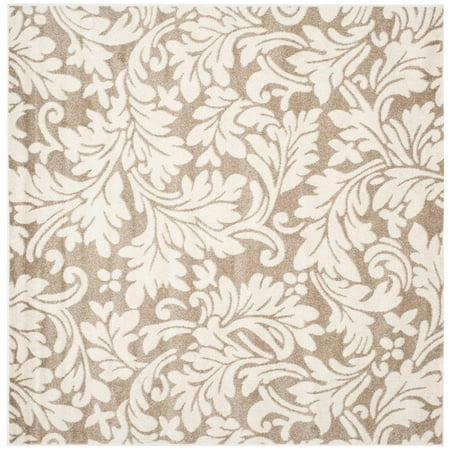 Safavieh AMHERST  WHEAT / BEIGE  7  X 7  Square  Area Rug  AMT425S-7SQ AMHERST  WHEAT / BEIGE  7  X 7  Square  Area Rug  AMT425S-7SQ Coordinate indoor and outdoor living spaces with fashion-right Amherst all-weather rugs by Safavieh. Power loomed of long-wearing polypropylene  beautiful cut pile Amherst rugs stand up to tough outdoor conditions with the aesthetics of indoor rugs. - Backing: No Backing - Color: WHEAT / BEIGE - Shape: Square - Size: 7  X 7  Square - Weight: 21 - Construction: Power Loomed - Pile Height: 0.39 - Fiber/Finish: 67% Polypropylene 18% Fibrillated Polypropylene 8% Latex 7% Poly-cotton(warp)