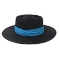 thumbnail image 1 of Minnieouse Sombrero de paja de verano, protección solar de ala ancha, informal, transpirable, senderismo, Picnic, pesca, viaje, gorra protectora solar de Sombreros Azul negro NO6 Minnieouse  AP012495-06, 1 of 6