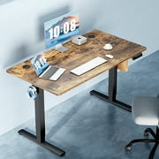 CONCETTA Electric Adjustable Height Standing Desk - 63 x 24 inch Desk Workstation, Rust