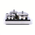thumbnail image 1 of 3 Pieces Nail Art Equipment Cup Bowls Stainless Steel Acrylic Liquid Powder Cup Stainless Steel Nail Powder Holder Container with Lids for Nail Art Tools, 1 of 5