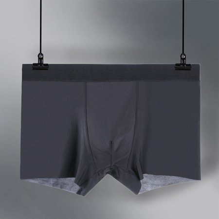 

Mens Ice Silk Seamless Boxer Briefs Pouch Underwear Shorts-Trunks Underpant