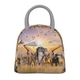 thumbnail image 1 of Balery Vintage Wildlife Protection Bolsa de Almuerzo para Mujeres, Caja de Almuerzo, Bolsa de Almuerzo Pequeña Impermeable, Tote de Almuerzo Reutilizable con Gran Capacidad, 1 of 6