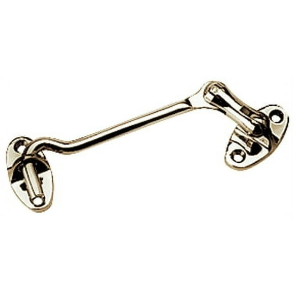 Sea-Dog Line 222090 Gooseneck 5" Door Hook and Swivel, Chrome Finish, #6 Fastener