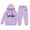 Purple, variant on Kids Tracksuit Athletic Sweatsuits Sets 2PC Long Sleeve Blue Pullover Hoodie Sweatshirt and Sweatpants Warm Fall Winter Clothes Clothes for Teen Girls 4-5 Years Trendy