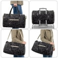 thumbnail image 6 of Garronmavis Black Spider Web Print Large Quilted Duffle Bag for Women, Travel Weekender Bag Overnight Carry On Bag with Zipper Pockets for Gym, Dance, Halloween Getaways, 6 of 7