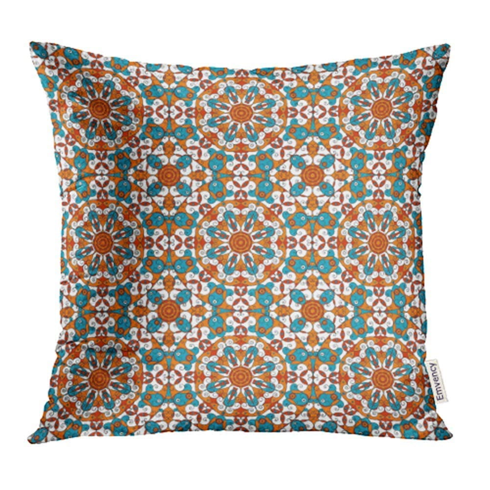 ARHOME Moroccan Colorful Ethnic Arabesque Style Abstract Antique Arab