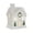 C, variant on Christmas Light Up Ceramic Village,Led Lighted White Snow House Porcelain Ornament,Winter Christmas Glowing Decor for Mantel Tabletop