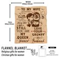 thumbnail image 2 of to My Wife Blanket for Wife Valentine's Day Gift from Husband Romantic I Love You Gifts for Her  Birthday Gifts Throw Blanket  Mother's Day Blanket Travel Blanket 50" x 60", 2 of 5