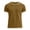 Brown, variant on Men's Cotton Linen Crew Neck T Shirt, Lightweight Breathable Short Sleeve Ringer Tee with Contrast Trim, for Summer Vacation And Daily Casual Wear White S