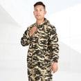 thumbnail image 4 of BAETEUY Unisex Work Jumpsuit - Hooded Long Sleeve Patch Pocket Camouflage Print Anti-Fouling Jumpsuit, 4 of 8