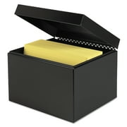 SteelMaster Index Card File w/Follow Block, Holds 900 6 x 9 Cards, Black -MMF263869BLA