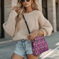 thumbnail image 4 of HELLHERO Sugar Skull Fiesta Theme Satchel Bag, Waterproof Shoulder Bag PU Leather Stylish Women's Shoulder Bag for Travel Daily Outings, 4 of 7