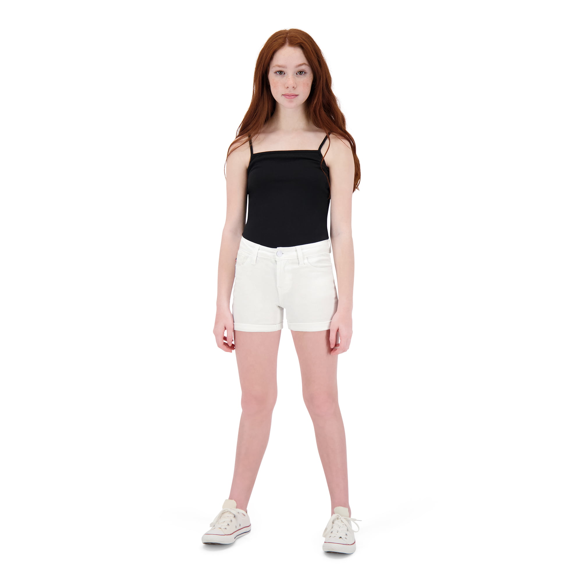 Girl Vigoss Summer Short Size 12 Adjustable Waistband Pink Super Stretch New 
