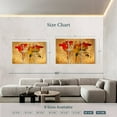 thumbnail image 3 of Elephant Stock Old Compass World Map Wall Art - Horizontal Multi Panel Canvas - Living Room Wall Decor - Map Multi Panel - Orange And Yellow Decor - 74" x 48", 3 of 4