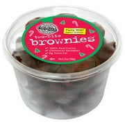 Wal-mart Bakery Two-bite Christmas Brownies With Sprinkl