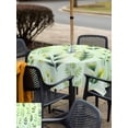 thumbnail image 5 of Outdoor Tablecloths with Umbrella Hole & Zipper, Green Leaves 60x60 Inch Square Tablecloths, Summer Botanical Farmhouse Leaf Waterproof Table Cloth, Patio/Pool/Picnic Table Covers, 5 of 8