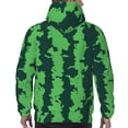 thumbnail image 7 of Fotbe Men's Hoodie with Green Stripes Of Watermelon Pattern - Kangaroo Pocket Pullover Hooded Sweatshirt, Perfect for Daily Wear, Travel, and Home-XX-Large, 7 of 7