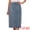 Gray Blue, variant on Women's Denim Midi Skirt Button Up Slit Jean Skirts Medium Dark Blue
