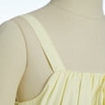 thumbnail image 5 of IDOPIP Tween Girls Long Corset Dress for Middle School Dance Party Summer Vacation Sundresses Holiday Junior Dresses Teen Smocked Homecoming Prom Dress 15-16 Years Yellow, 5 of 7