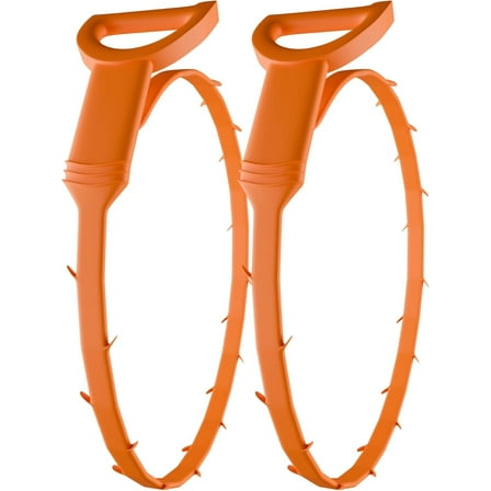 Drain Snake Set (2-Pack) – Flexible Multi-Tooth Clog Remover for Bathroom and Kitchen Drains – Barbed Hair and Debris Extractor – User-Friendly Plumbing Auger for Bathtubs and More