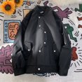 thumbnail image 3 of Chaqueta de béisbol urbana de Hip Hop para hombre, abrigo extragrande de otoño, uniforme universitario para parejas, chaquetas holgadas de estilo Punk universitario, 3 of 5