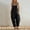 Black#2, variant on Cotton and Linen Jumpsuits for Women Dressy Solid Color Sleeveless One Piece Loose Baggy Romper with Pockets Summer Outfits for Women