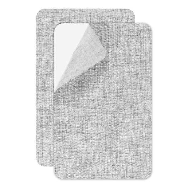 Parche de Reparación de Lienzo Autoadhesivo Impermeable Uxcell para Sofás y Tiendas Gris Claro 4.9 x 8"