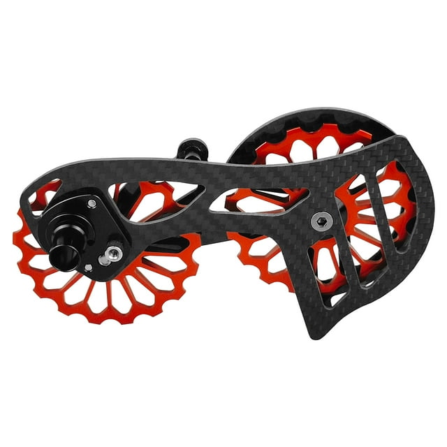 Lightweight Carbon Fiber Bike Derailleur Pulley Wheels System Ceramic Bearing Guide Roller