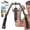 Black, variant on FLYBIRD 2-in-1 Twister Arm Trainer with Ab Roller, Adjustable 22-440lbs Chest Workout Equipment, Home Arm Exercise (Includes Backpack & Pad)