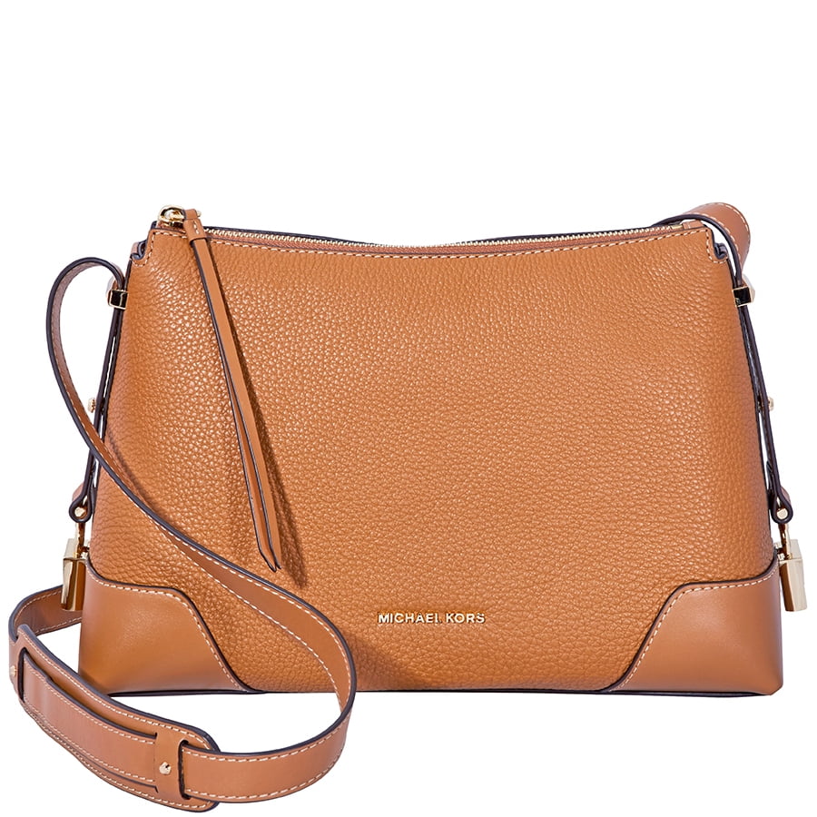 michael kors crosby pebble leather shoulder bag