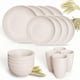 thumbnail image 5 of 16pcs Unbreakable Wheat Straw Dinnerware Sets, Lightweight Plates Cups And Bowls Sets, Dishwasher Microwave Safe, For RV Outdoor Camping, 5 of 5