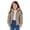 Khaki, variant on LNMQLPDBS Girls Lightweight Packable Puffer Jacket Hooded Windproof Warm Winter Quilted Down Alternative Outerwear Coat for Casual Daily Outdoor Wear