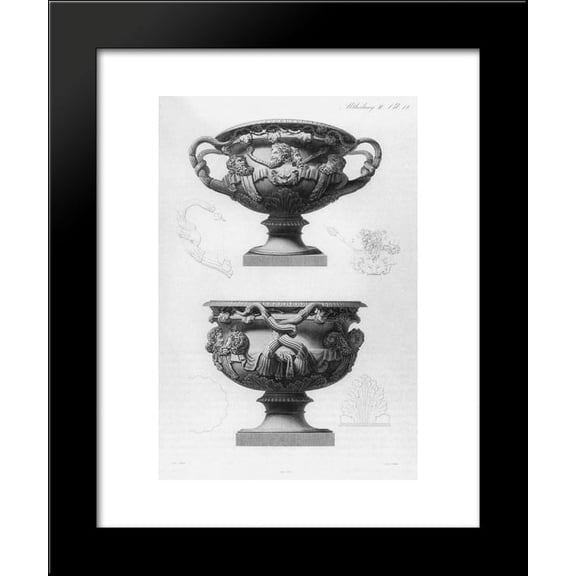 The so called `Warwick Vase`, an famous antique marble object, found in Tivol...