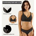 thumbnail image 2 of Sujetador inalámbrico ULTREAGLE para mujer, bralettes acolchado, 2 of 5