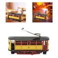 thumbnail image 1 of Metal Trolley Windup Juguete, Tinjido de hojalata texturizado Vintage Waink Up Toys Únicos para El Hogar, 1 of 7